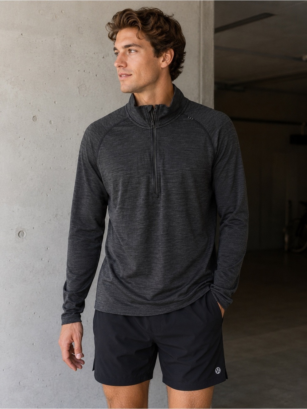 Lululemon Metal Vent Tech 1/2 Zip Pullover Gray Men’s Medium Running Sport Gym